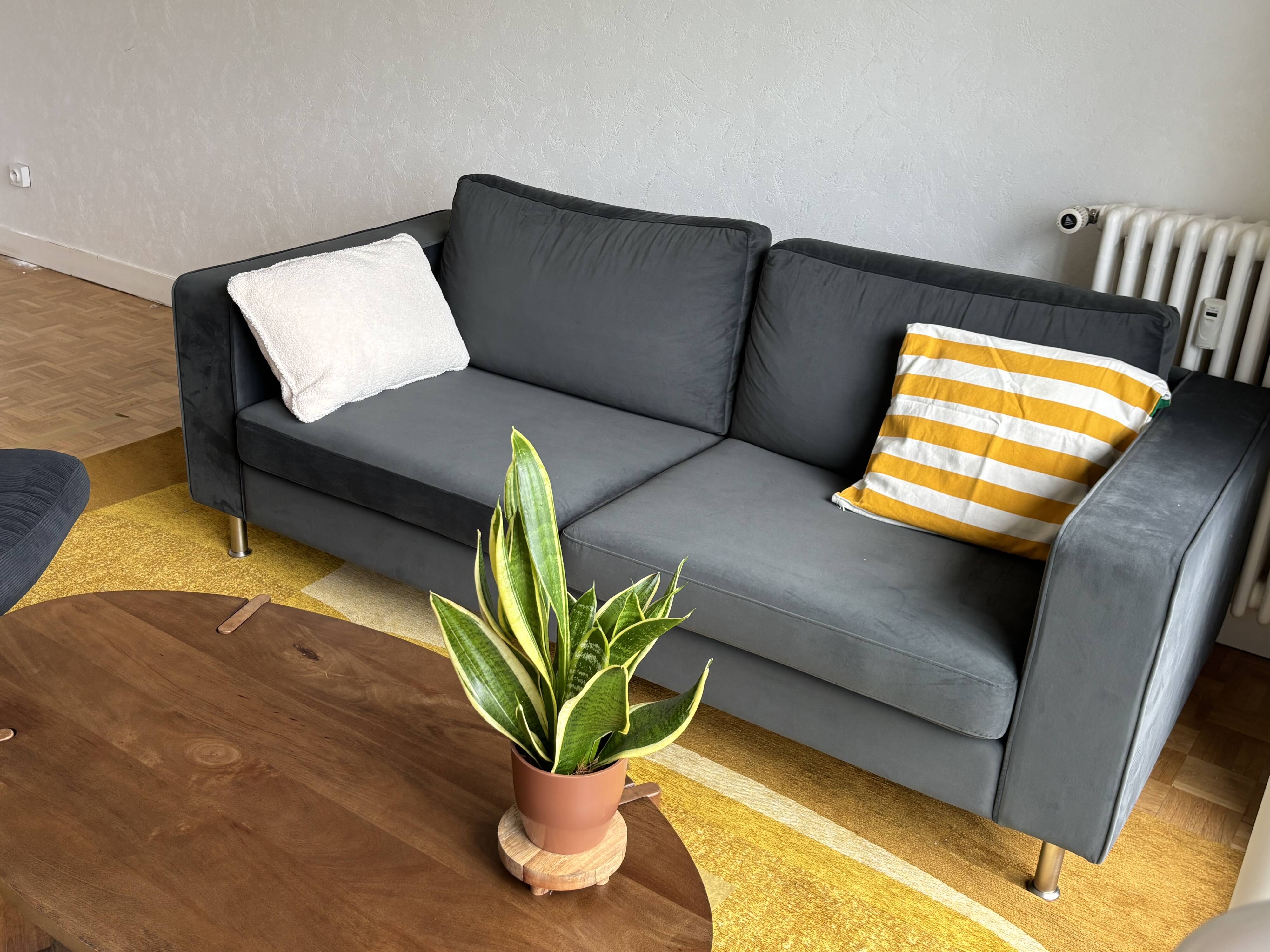 Canapé Boconcept vert velvet 2,5 places
