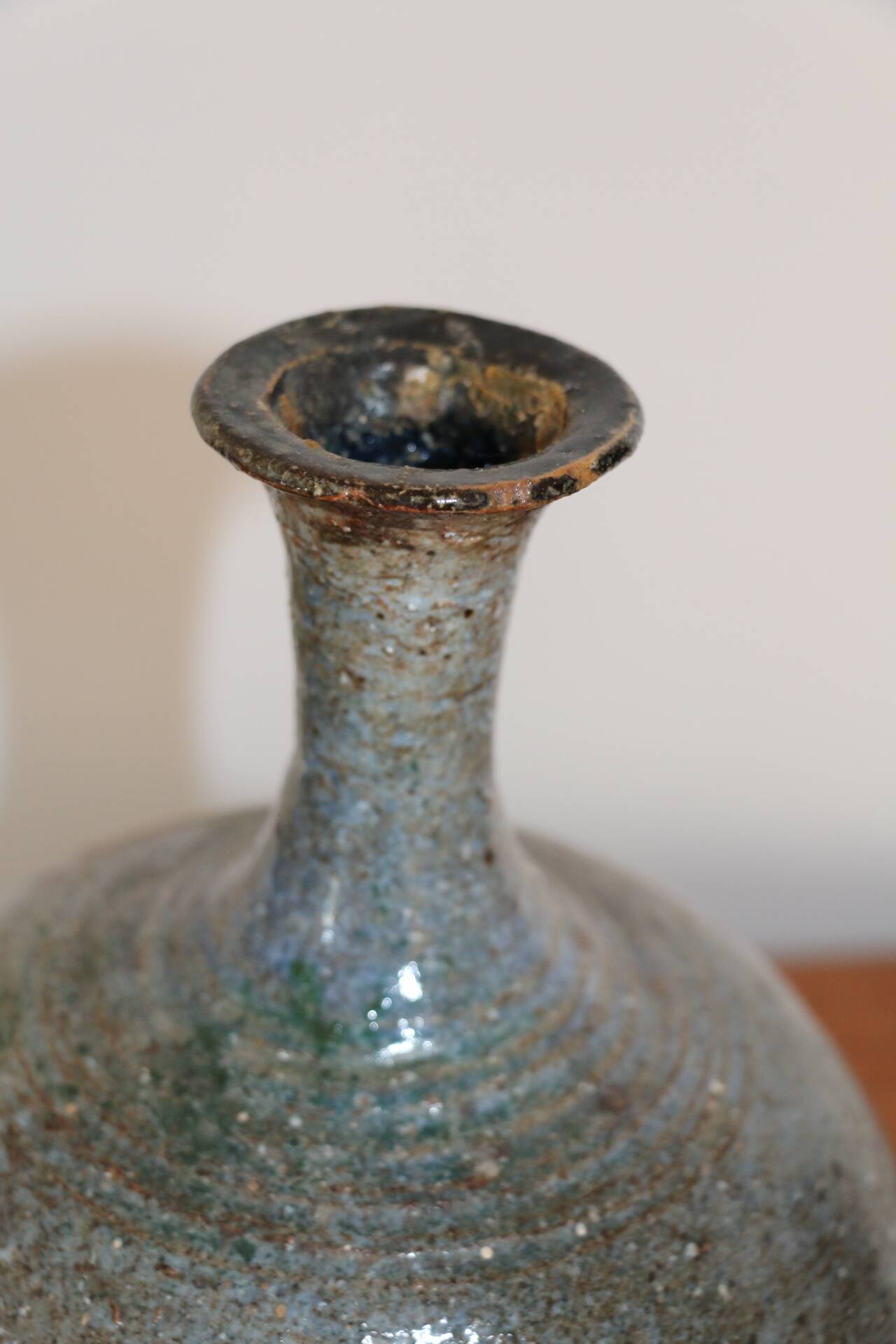 Alain Blanchard ceramic ball vase