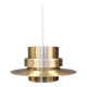 Danish hanging lamp in brass colored aluminum