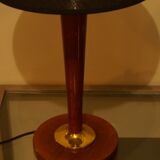 Lamp wood and brass 1960