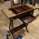 Lyre dressing table in solid Cuban mahogany period Directoire