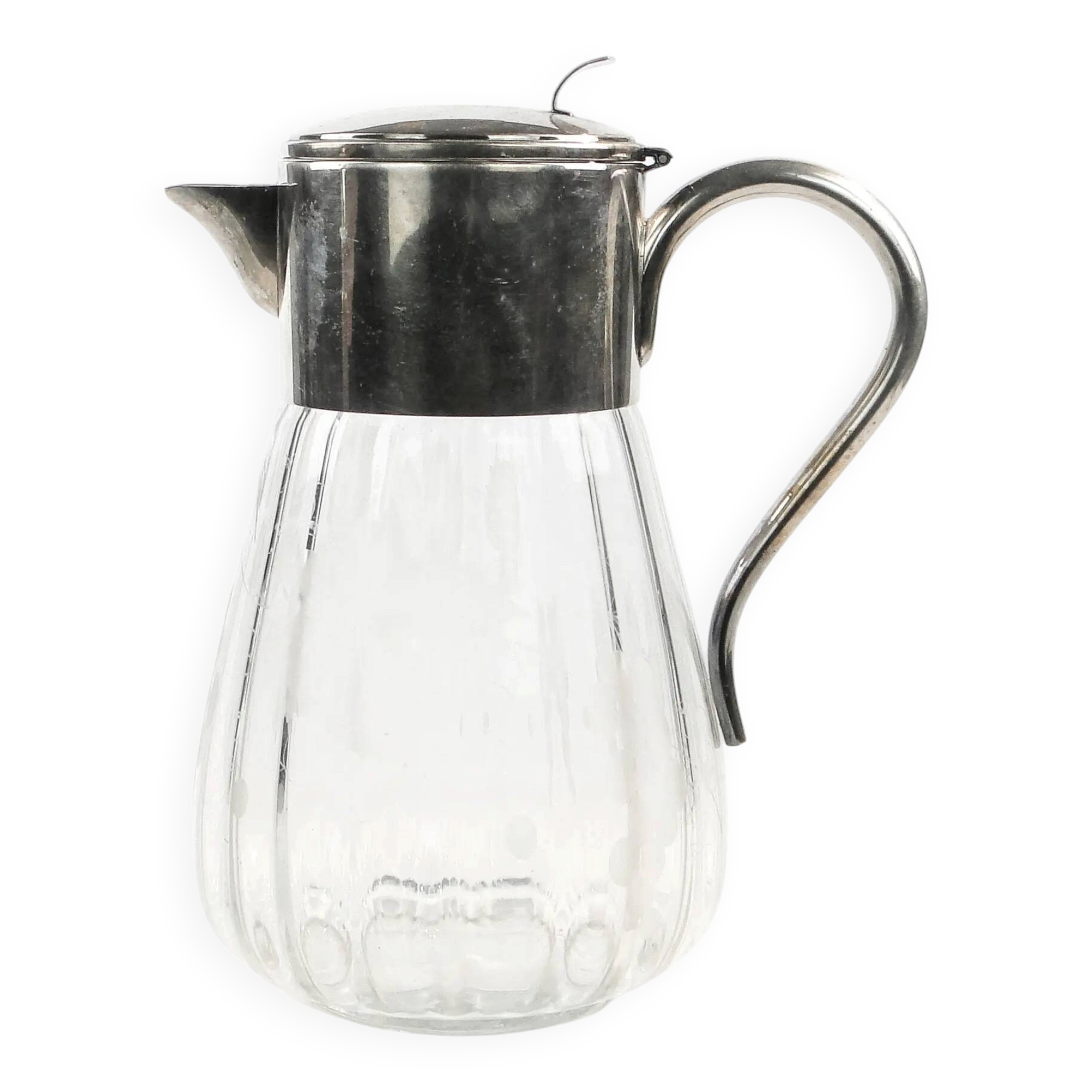 Art Deco wine jug, glass, Germany, 1920s