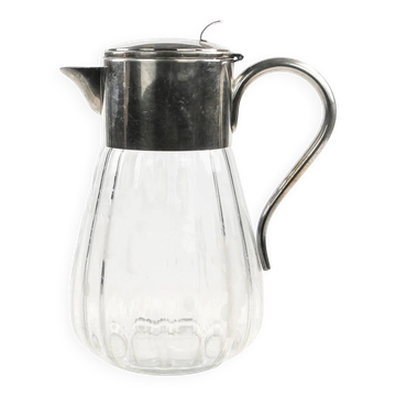 Art Deco wine jug, glass, Germany, 1920s