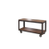 Industrial coffee table in metal and wood, wheeled table, trolley, vintage table, interior decoration.