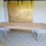 Farmhouse table with extensions and renovated drawer