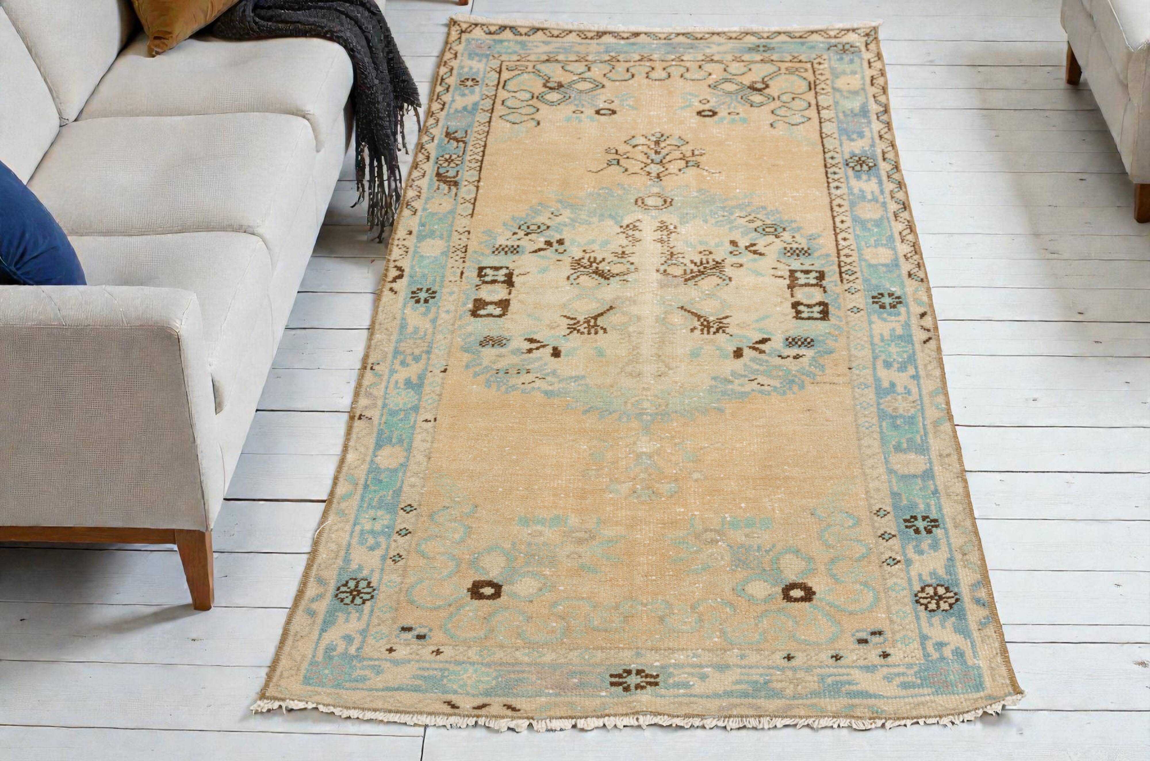 Small Antique Wool Carpet