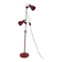 1970s-80s floor lamp in chrome metal and red