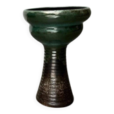 Vase de sol brutaliste en poterie de studio Est-Allemand par Kerstin & Ralf Unterstab pour Kunsttöpferei Unterstab KTU, années 1960