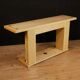 Console italienne en bois exotique du 20ème siècle
