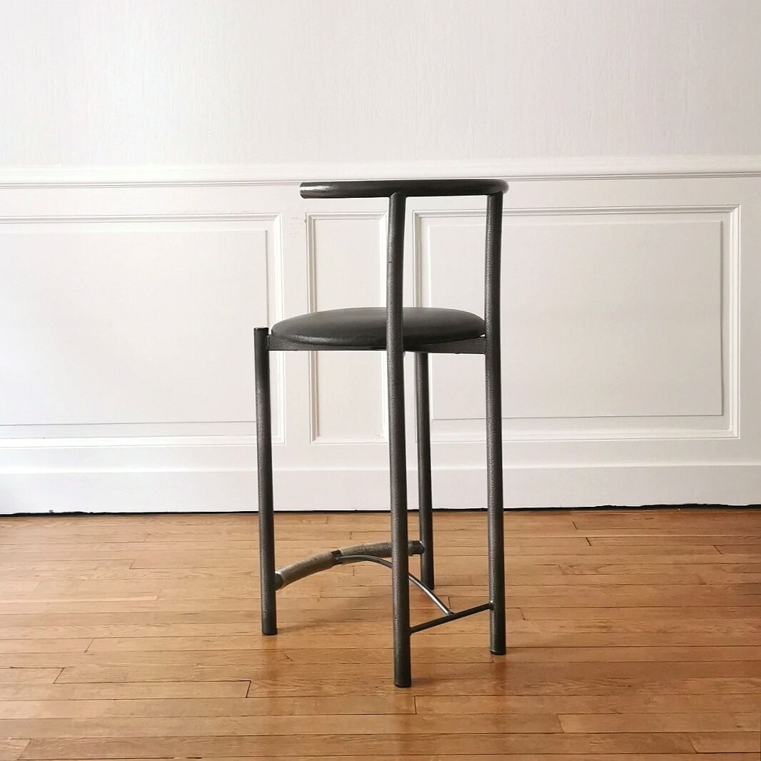Post-modern high stool, 1980