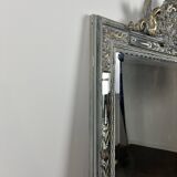 Grand miroir Venitien aux Cygnes, Glace Murano du XIXe siècle biseauté 133