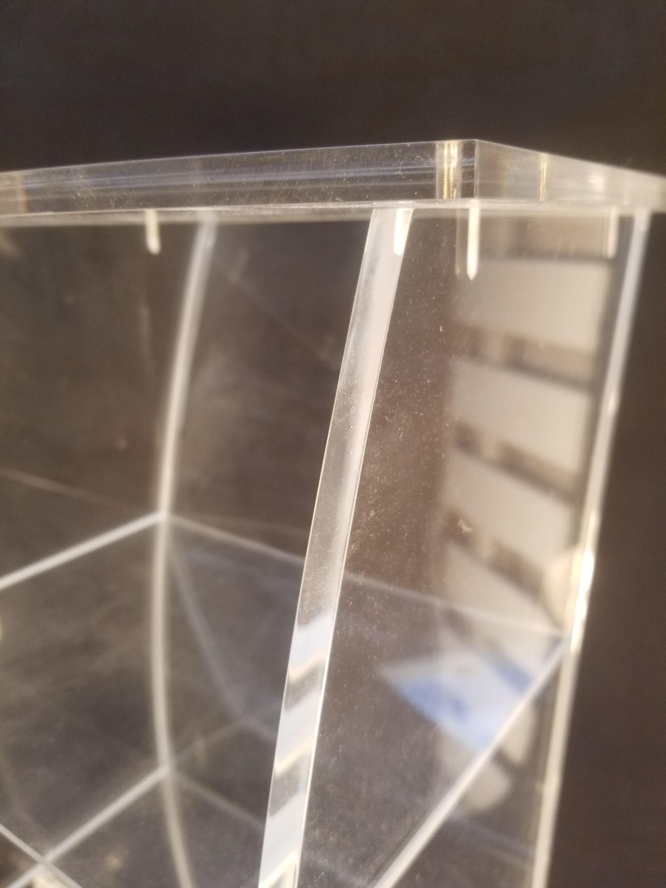 Plexiglas CD storage column - Vintage design 80s