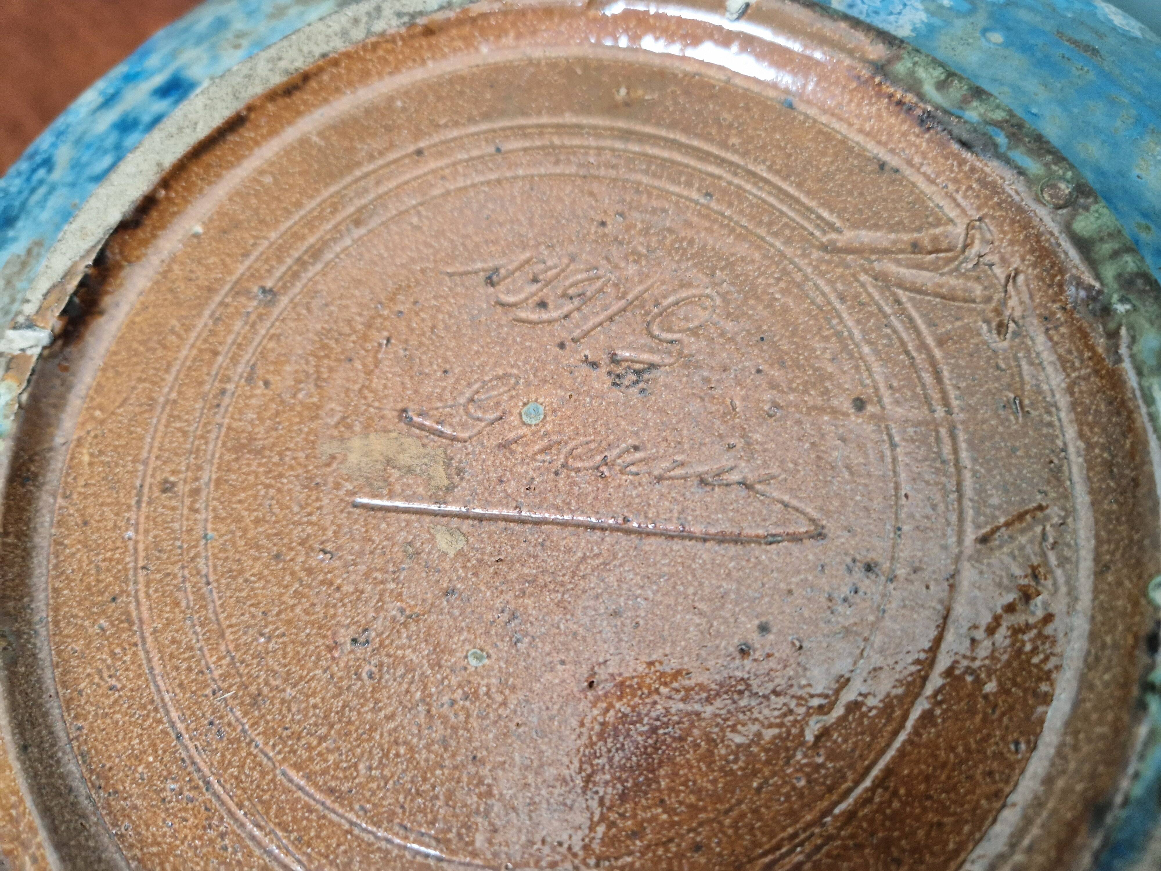 flamed stoneware vase, Roger Guérin (Bouffioulx, Belgium)