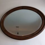 Miroir ancien ovale biseauté