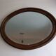 Antique oval beveled mirror
