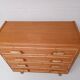Commode en rotin années 60-70