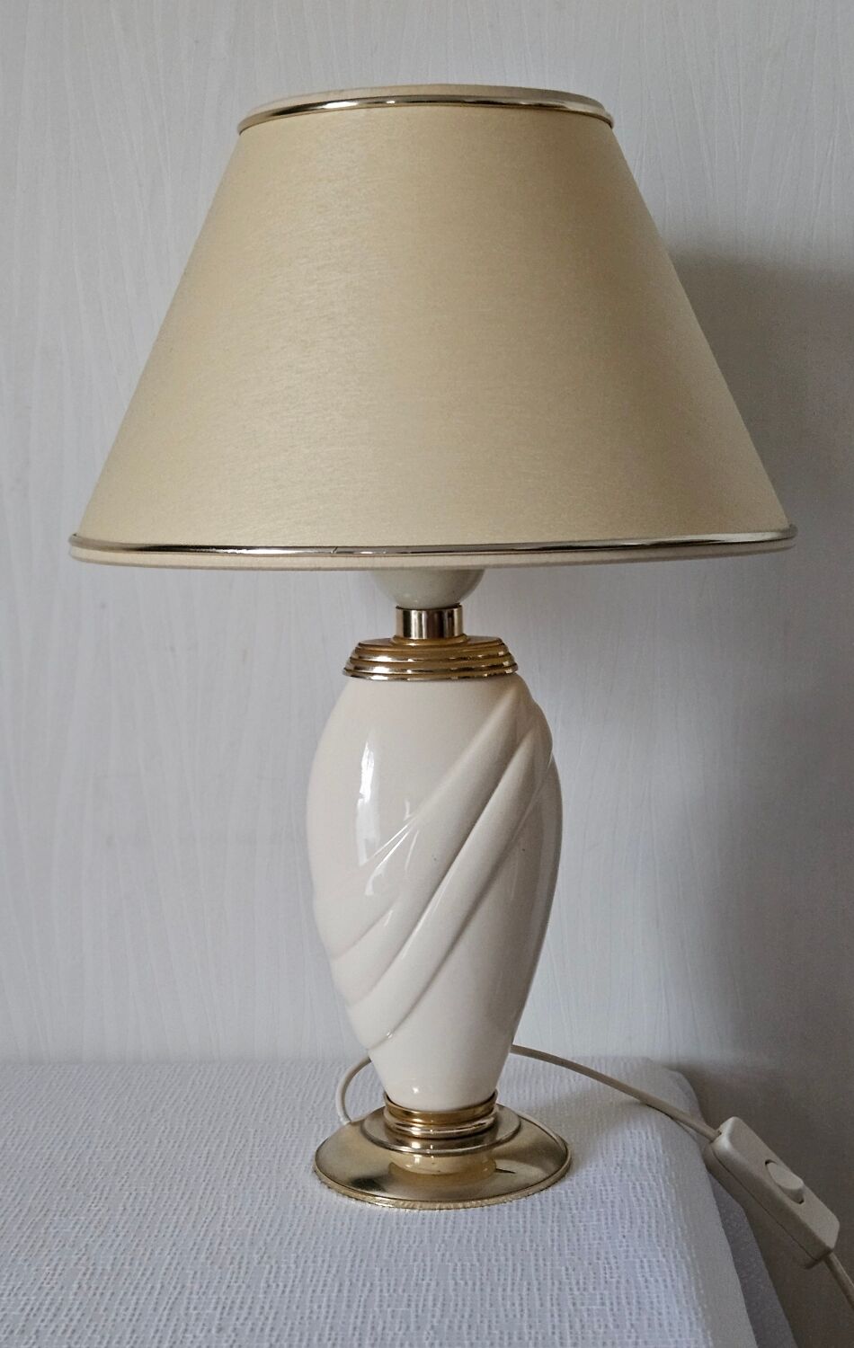 Vintage bedside lamp by Robert de Schuytener