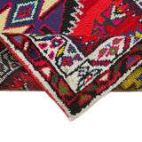 Handwoven Decorative Anatolian Red Runner Carpet 84 cm x 382 cm