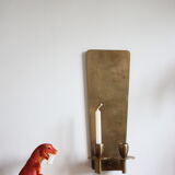 Bougeoir mural en laiton scandinave, vintage