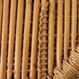 Bamboo and jute coffee table