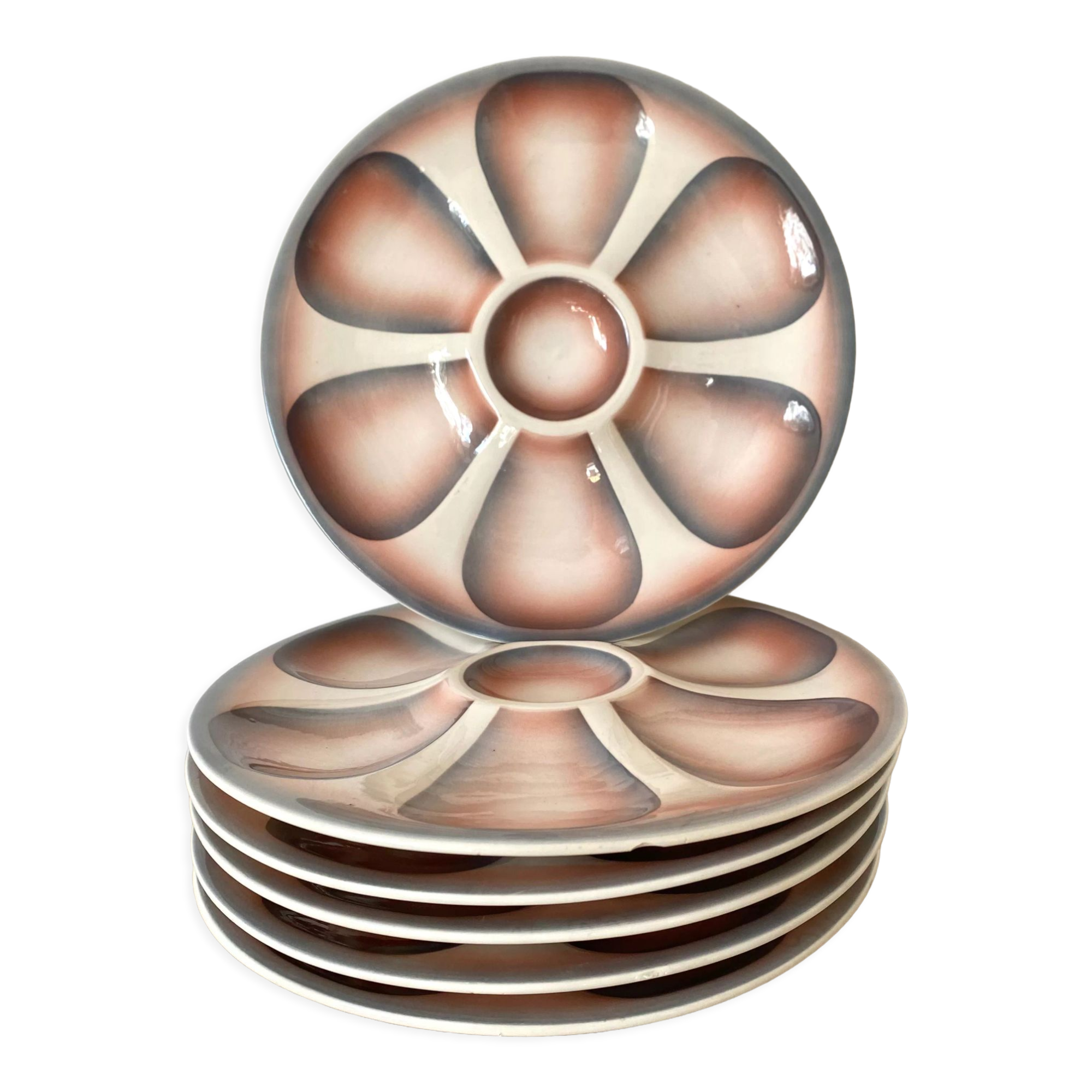 Digoin oyster plates from the 60s