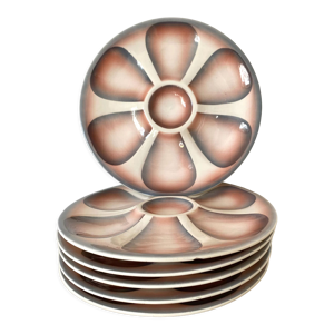 Assiettes à huitres Digoin années