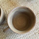 Series of 4 cups of sandstone