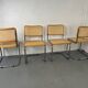 Set of 4 vintage Cesca S32 dining chairs by Marcel Breuer, 1990s