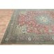 1970s Vintage Persian Handmade Wool Red Area Rug 296x391