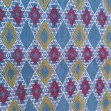 Traditional handmade blue corridor carpet