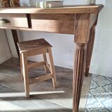 Oak farmhouse table in country style