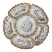 Plat à apéritif en grès émaillé, 1970