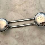 1950s metal wall coat rack