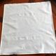 Two old linen damascenen towels in white color