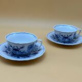 2 meissen tea cups