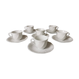 Porcelain cups and saucers Limoges Bernardaud