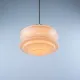 Vintage Art Deco Hanging Lamp, 1960s Pink Ceiling Light