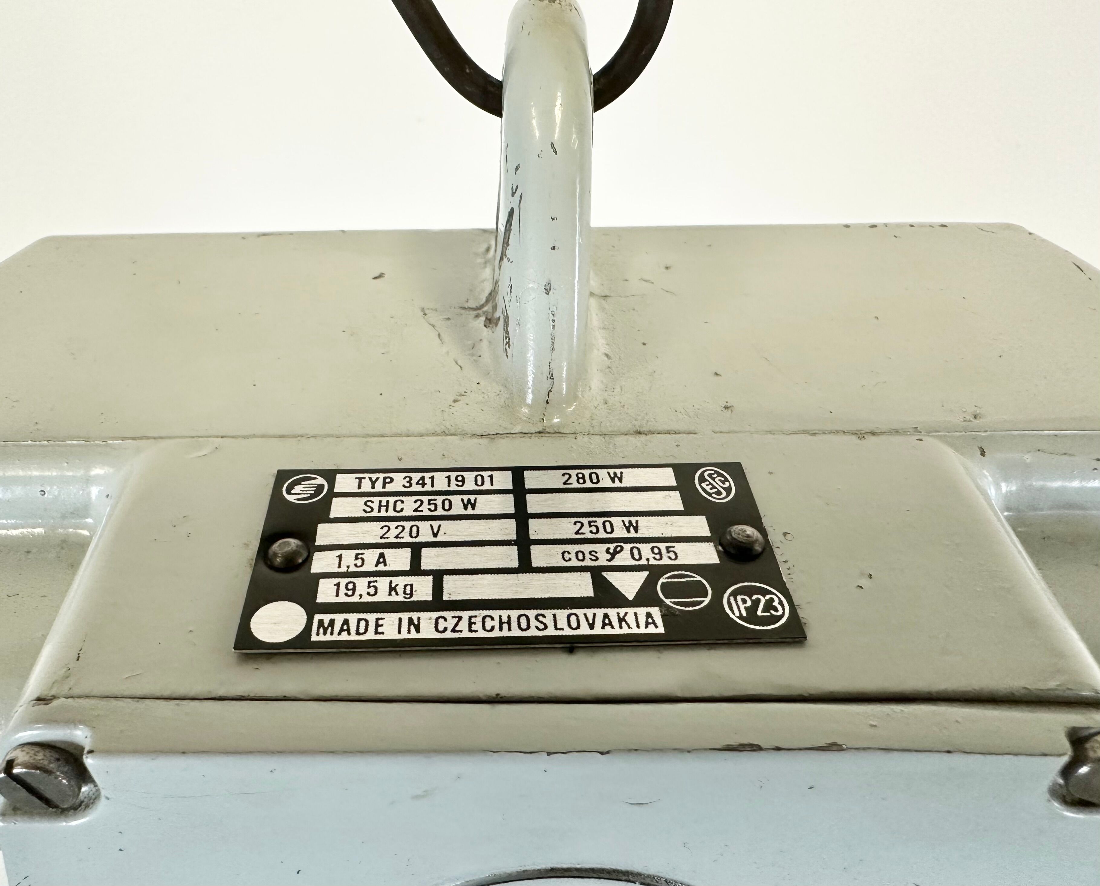 Large Industrial Aluminium Pendant Light from Elektrosvit, 1960s