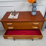 Vintage chest of drawers with spindle legs