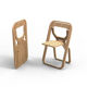 Lot de 4 chaises pliantes Infine par Christian Desile