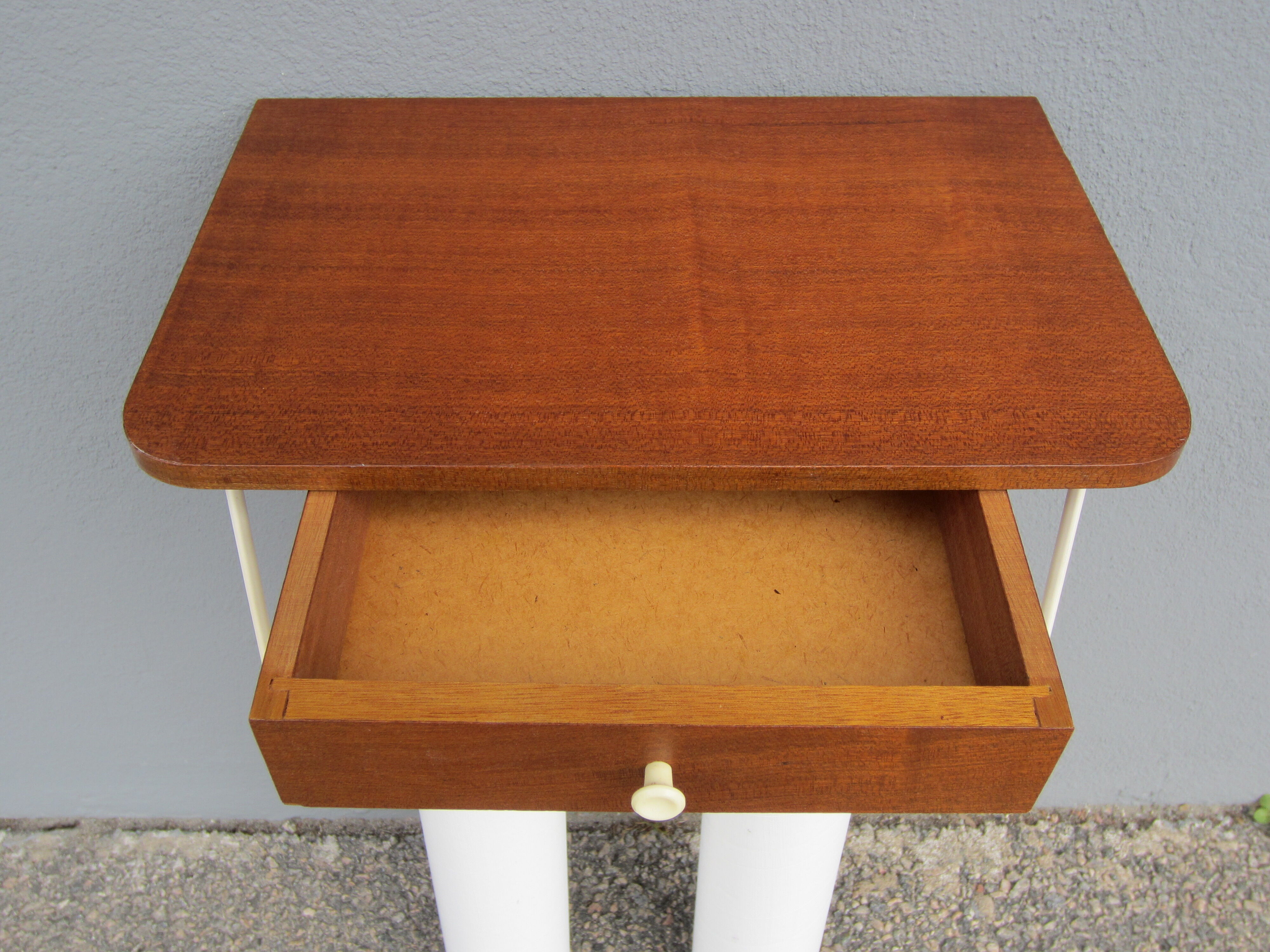 Scandinavian bedside wall phone shelf