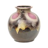 Bolle Fat Lava Vase Purple West Germany Ceramics 666-21