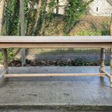 Renovated extendable farmhouse table in raw oak 280cm