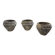 Trio de pots jardinières pierre et ciment début 1900