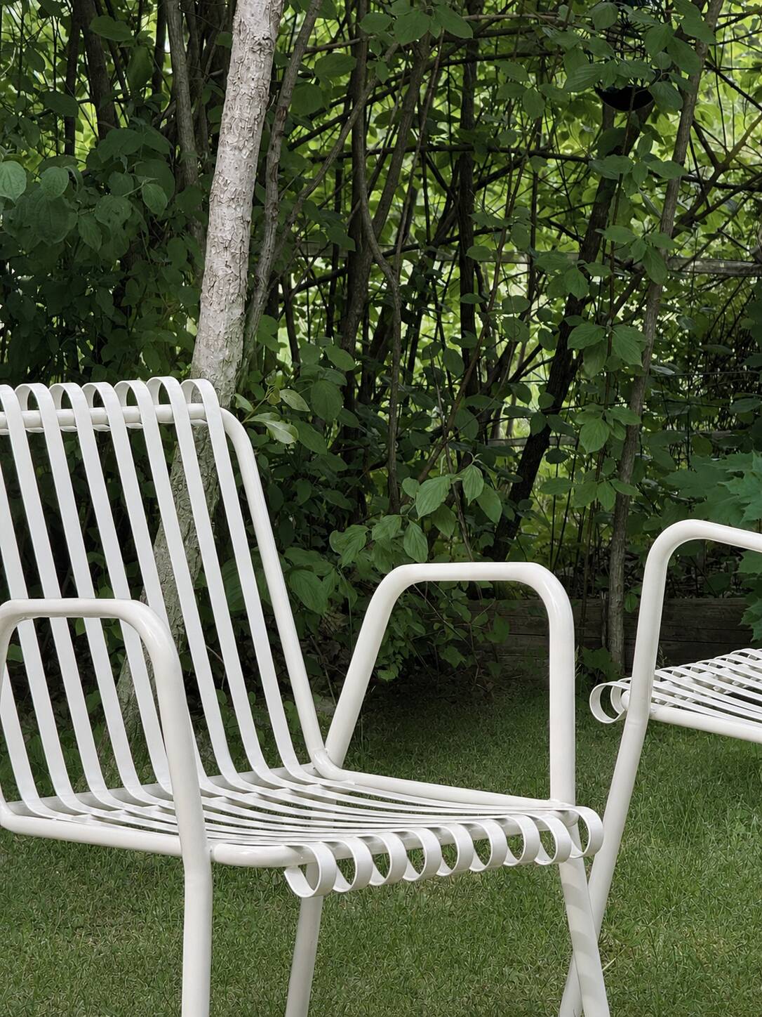 Chaises de jardin en métal vintage italiennes des années 1950 - ensemble de 4
