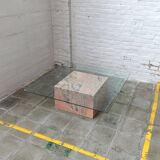 Table basse en marbre et verre