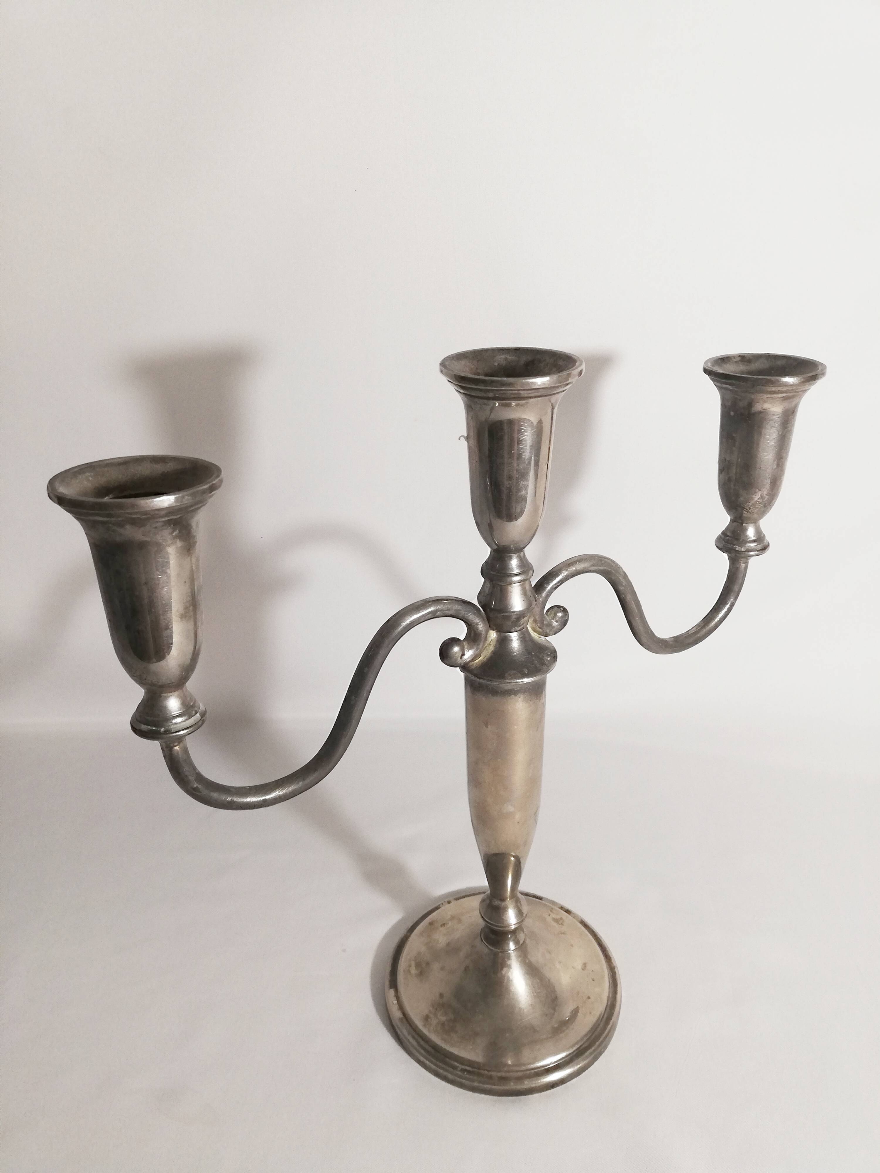Silver-plated chandelier