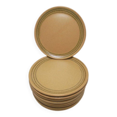 10 Sarreguemines dessert plates