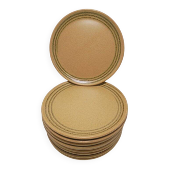 10 Sarreguemines dessert plates