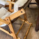 Pair of pine garden armchairs